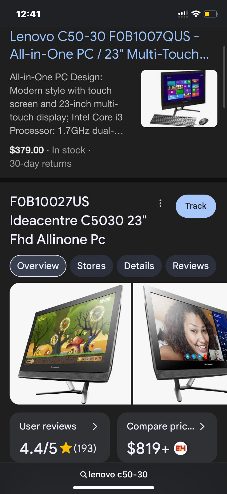 lenovo c50-30 desktop computer