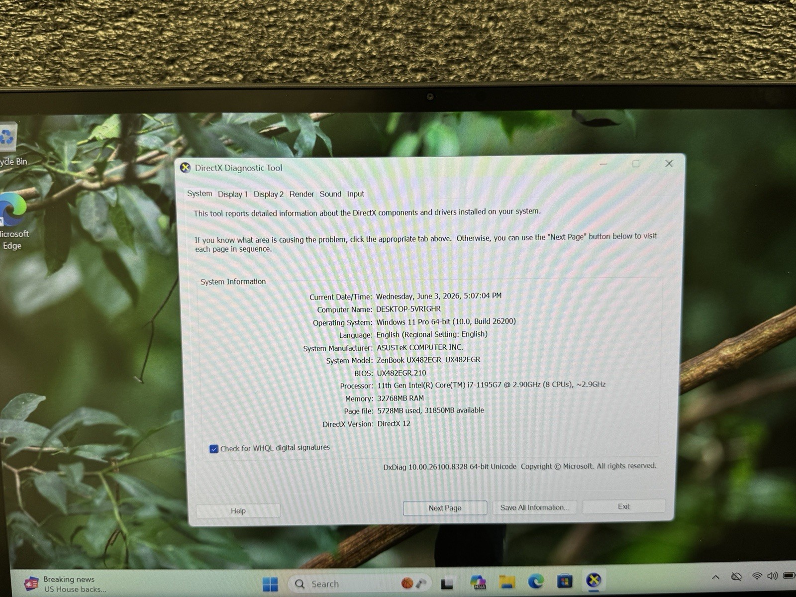 Asus Zenbook Duo 14 UX482 14″ i7-11th Gen/2.9GHz 32GB/ 1TB/NVIDIA MX450/ GOOD✅