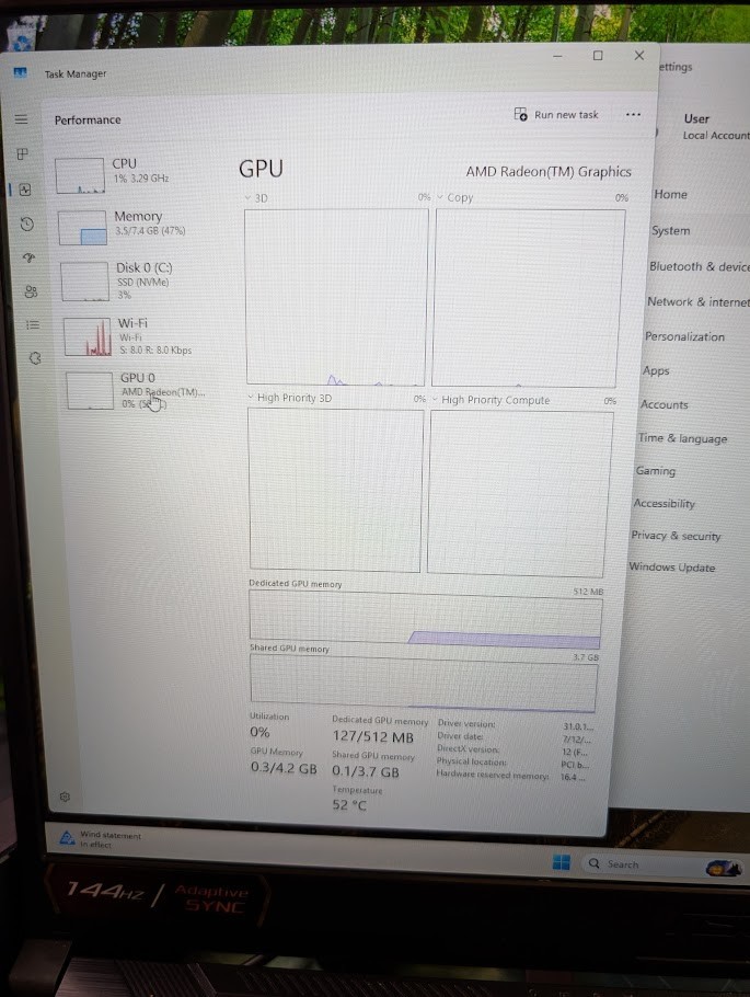 ASUS TUF Gaming A17 FA706IHR-RS53 Ryzen 5 4600H GTX 1650 8GB RAM 512GB 17.3″