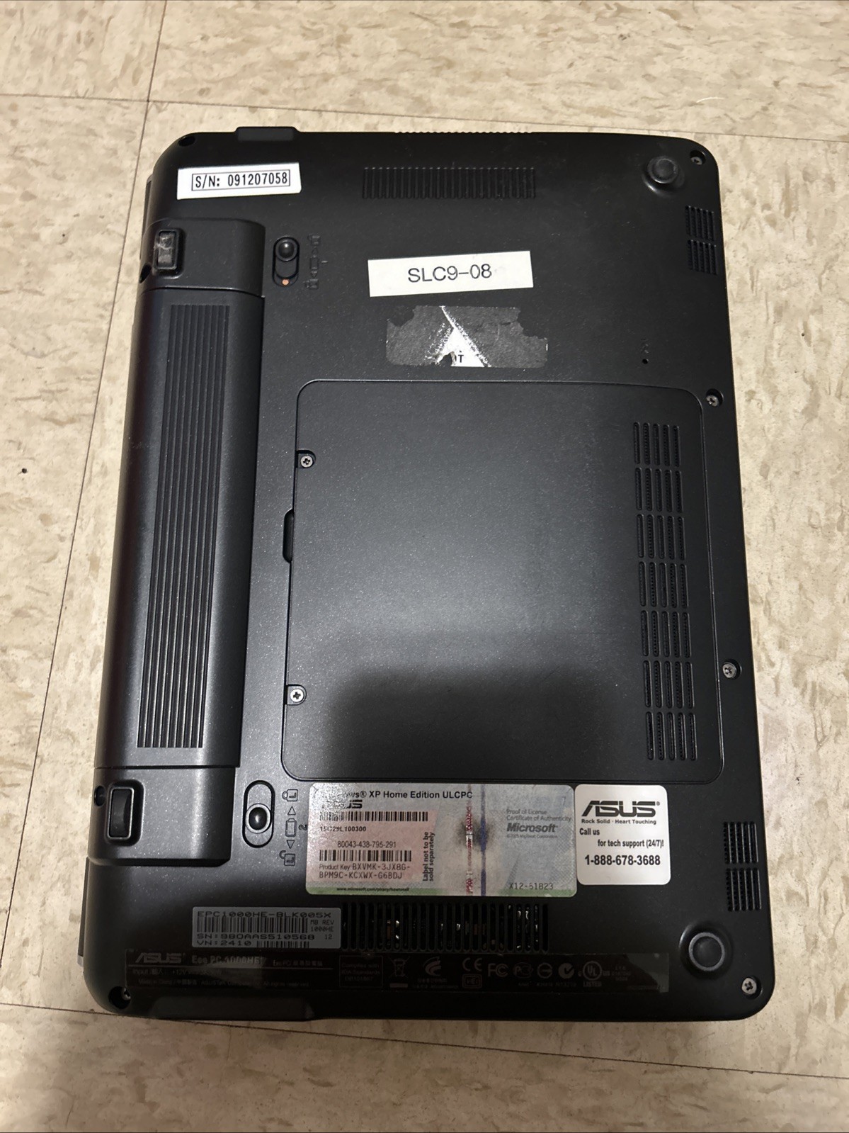 ASUS EEE PC 1000HE WINDOWS XP PRO NETBOOK WORKS