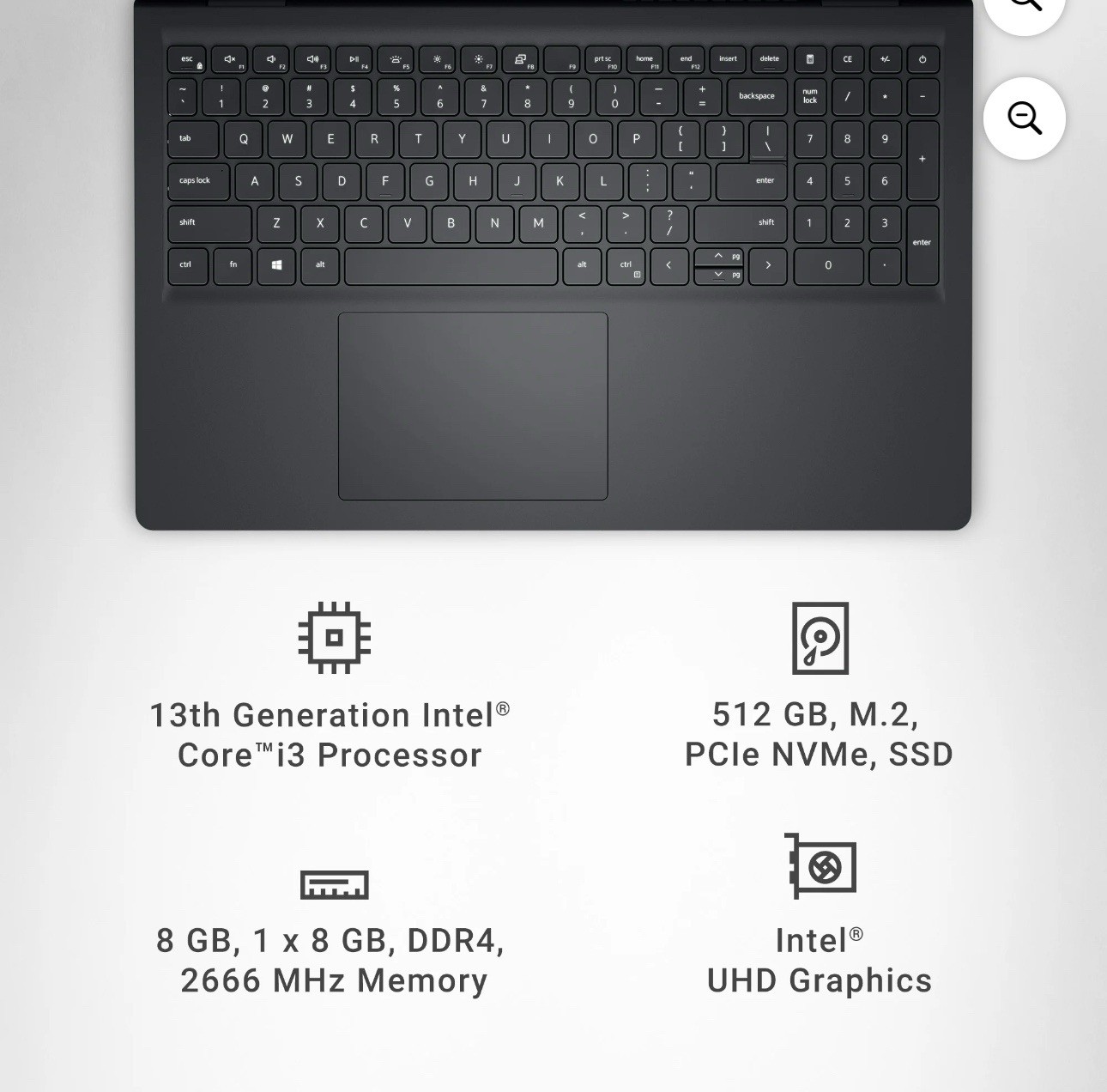Dell Inspiron 15 3530 15.6″ 512GB SSD, Intel Core i3-1305U, 5.0GHz, 8 GB RAM