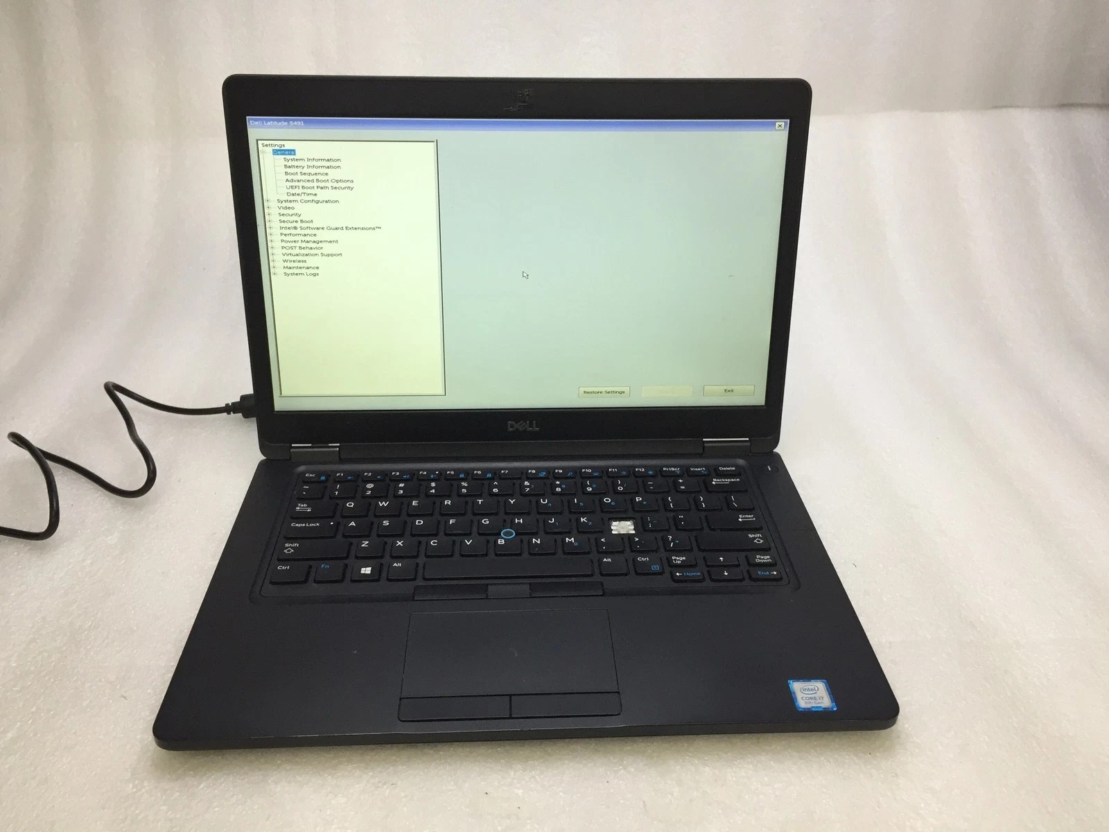 Dell Latitude 5491 14″ Core i7-8850H 2.6GHz 16GB RAM 256 SS NVIDIA