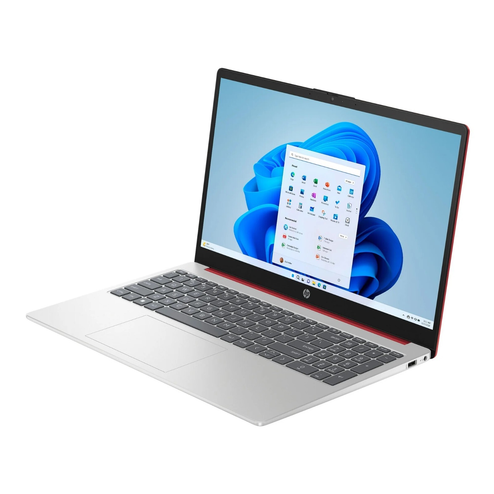 HP 15.6″ HD Laptop, Intel 4-Core N200 CPU, 16G RAM, 128GB Storage, Win 11, Red