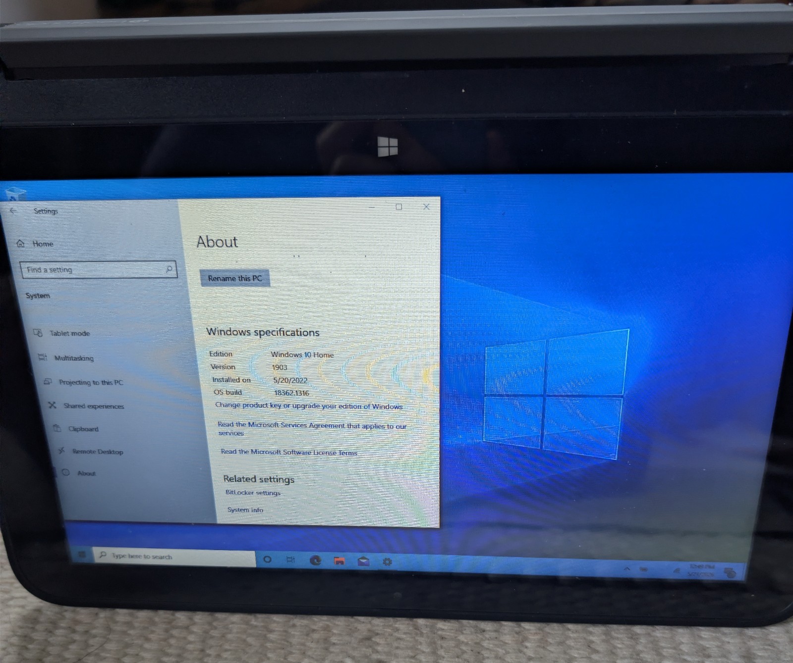 HP Pavilion 11-n010dx X360 2in1 Laptop 14” Intel Pentium Windows 10 4GB 64Bit