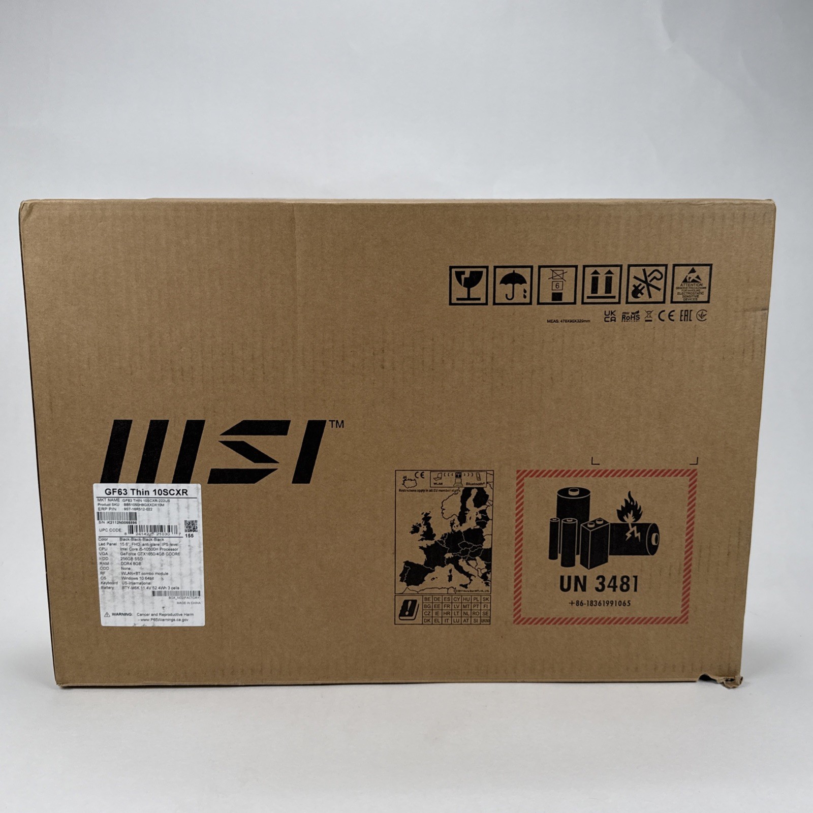MSI Thin GF75 10SCXR 17.3″ i5-10300H 8GB RAM 512GB SSD GeForce GTX 1650 Ti