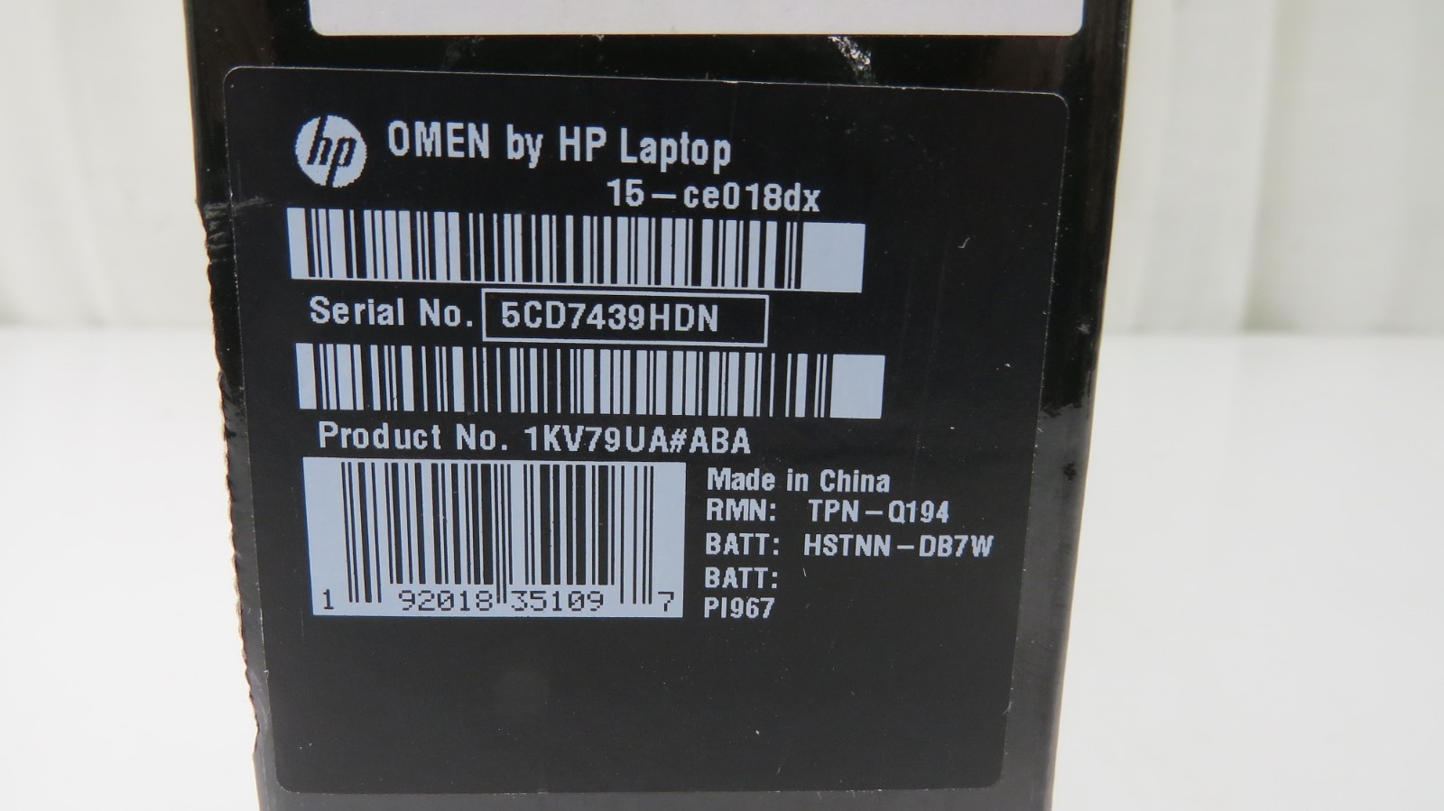 HP Omen 15-ce018dx 15.6″ Laptop Core i7 2.80GHz 8GB RAM 1TB HDD GTX 1050 Win 10