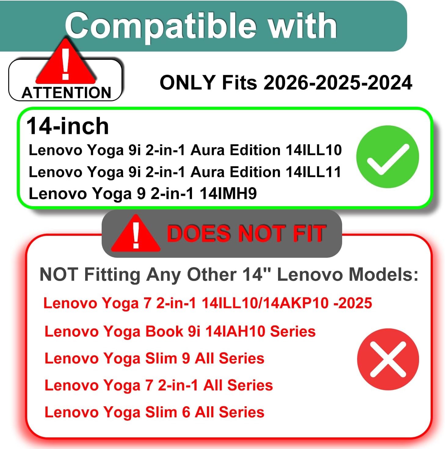 2-Pack Block Blue Light Screen Protector for Lenovo Yoga 9i Aura Edition 2-in-1