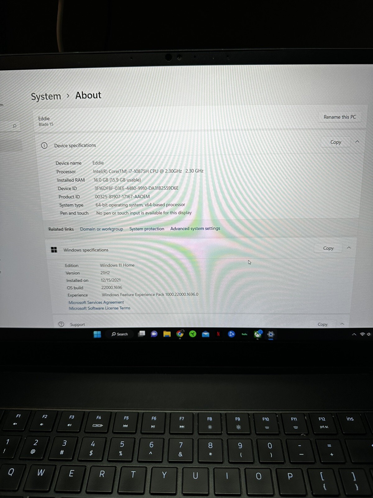 Razer Blade 15 Advanced i7-10875H, 2070 Super, 15.6” FHD 300Hz, 16GB RAM, 512GB