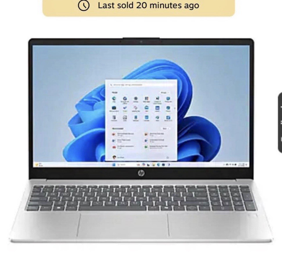 HP 15 15.6in FHD Laptop Silver Core Ultra 5 225U 8GB 512GB SSD W11H