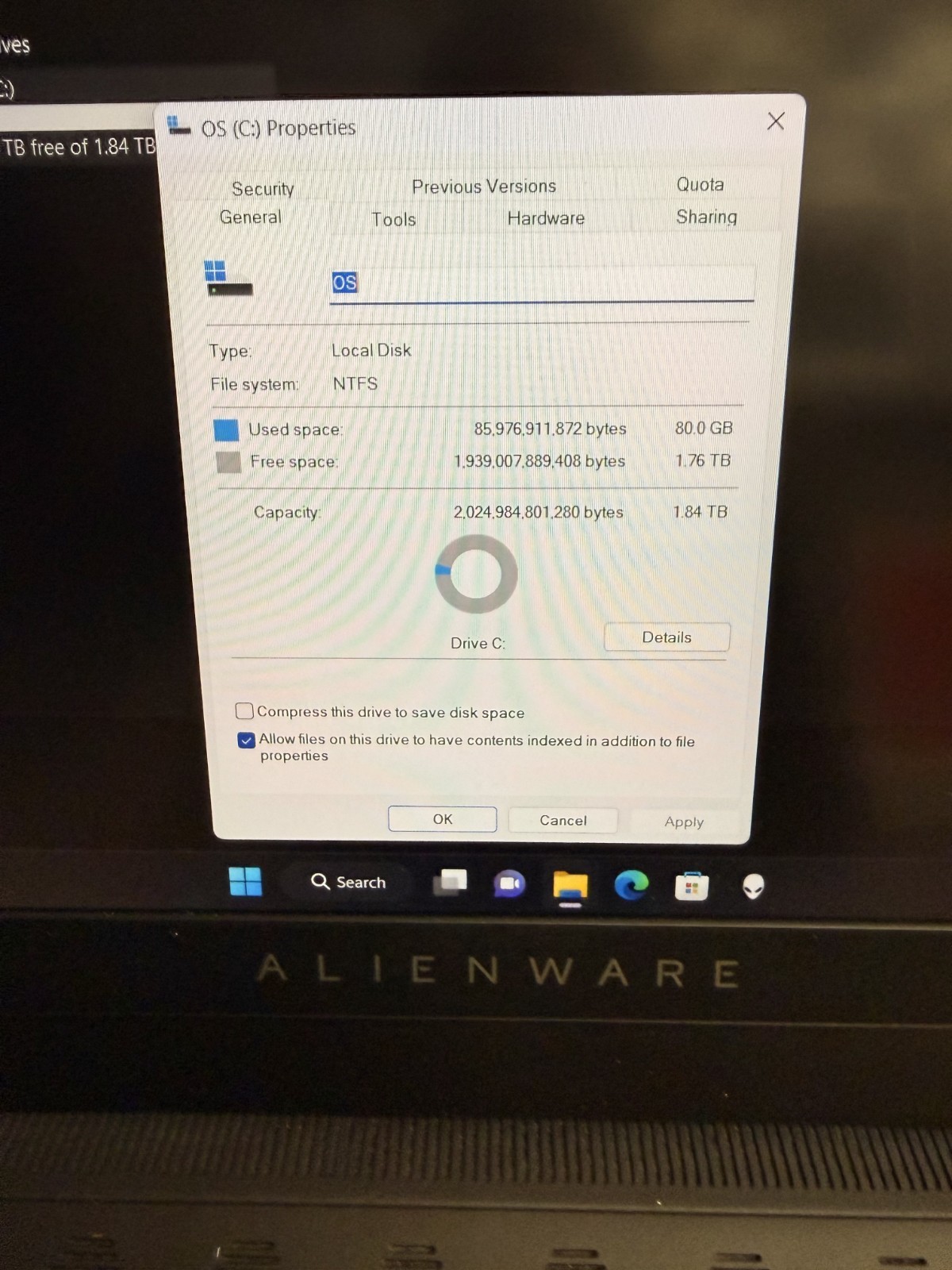 Wow Alienware X15 R2 I9 12900H 32GB DDR5 2TB SSD RTX 3080 16GB Gaming Laptop