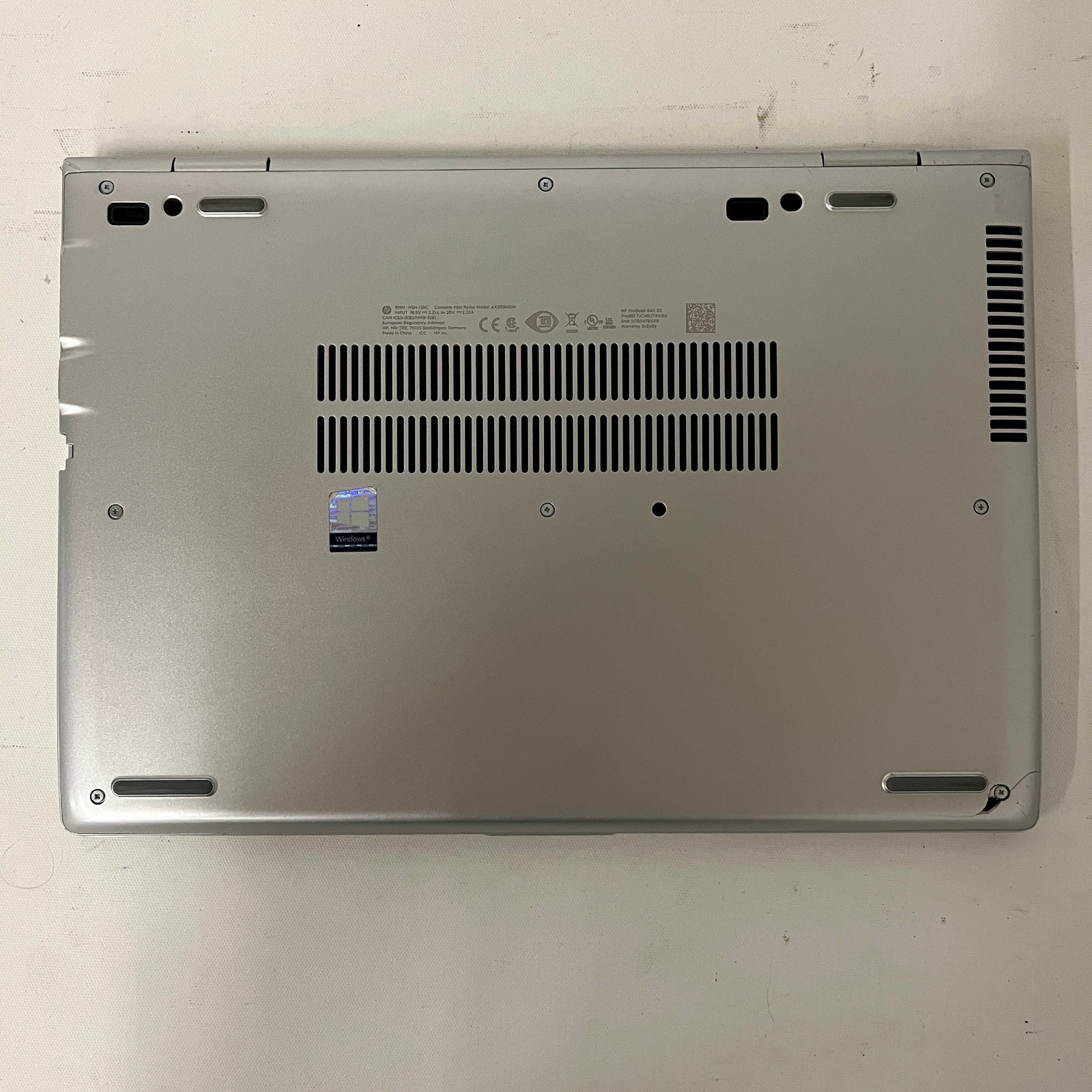 HP ProBook 640 G5 i5-8265U @1.60GHz | 256GB NVMe | 8GB RAM | No OS