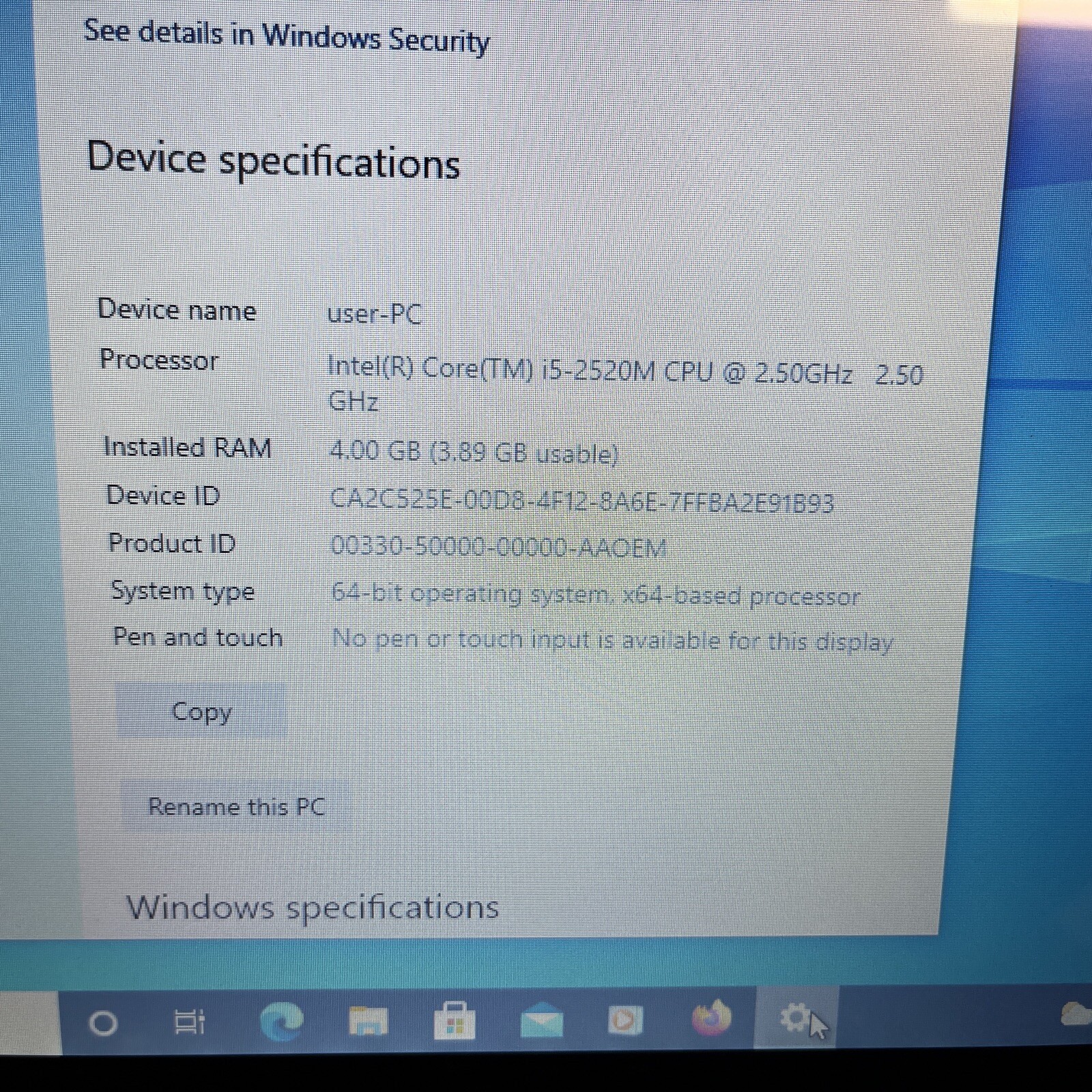 Lenovo ThinkPad X1 Laptop Intel Core i5-2520M 2.5GHz Processor 4GB RAM 240 SSD