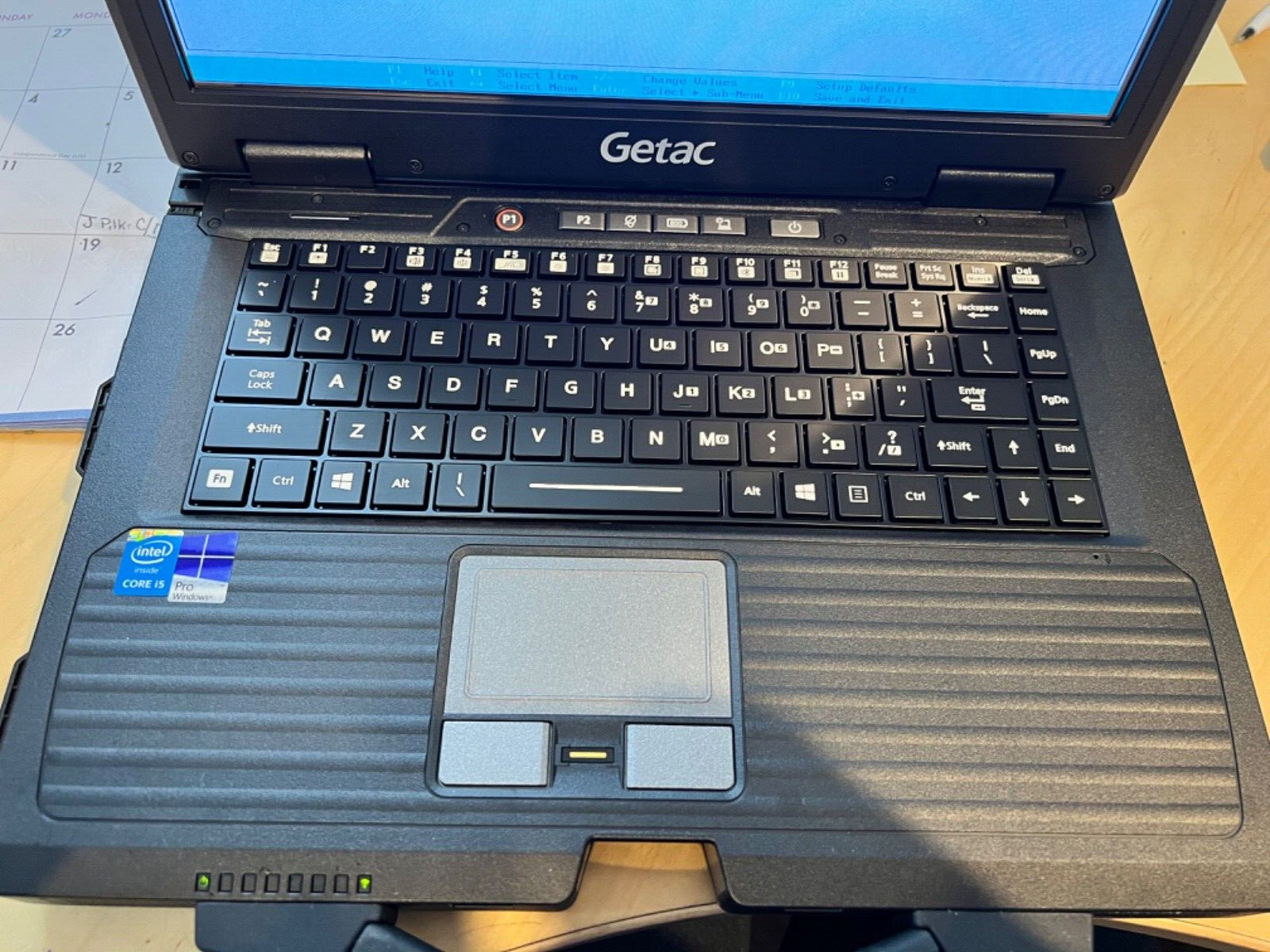 14″ GETAC S400G3 Rugged Laptop I5-4210M 4th gen. CPU no OS includes HD & caddy