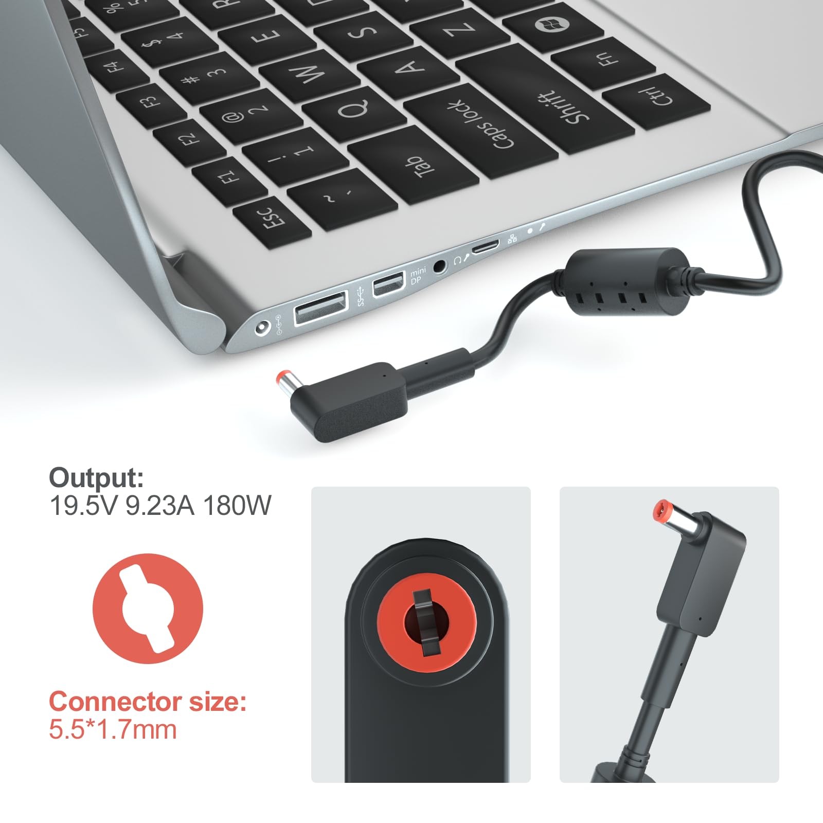 Givehooy 180W Charger for Acer Predator Helios 300 PH315-51 52 G3 Nitro 5