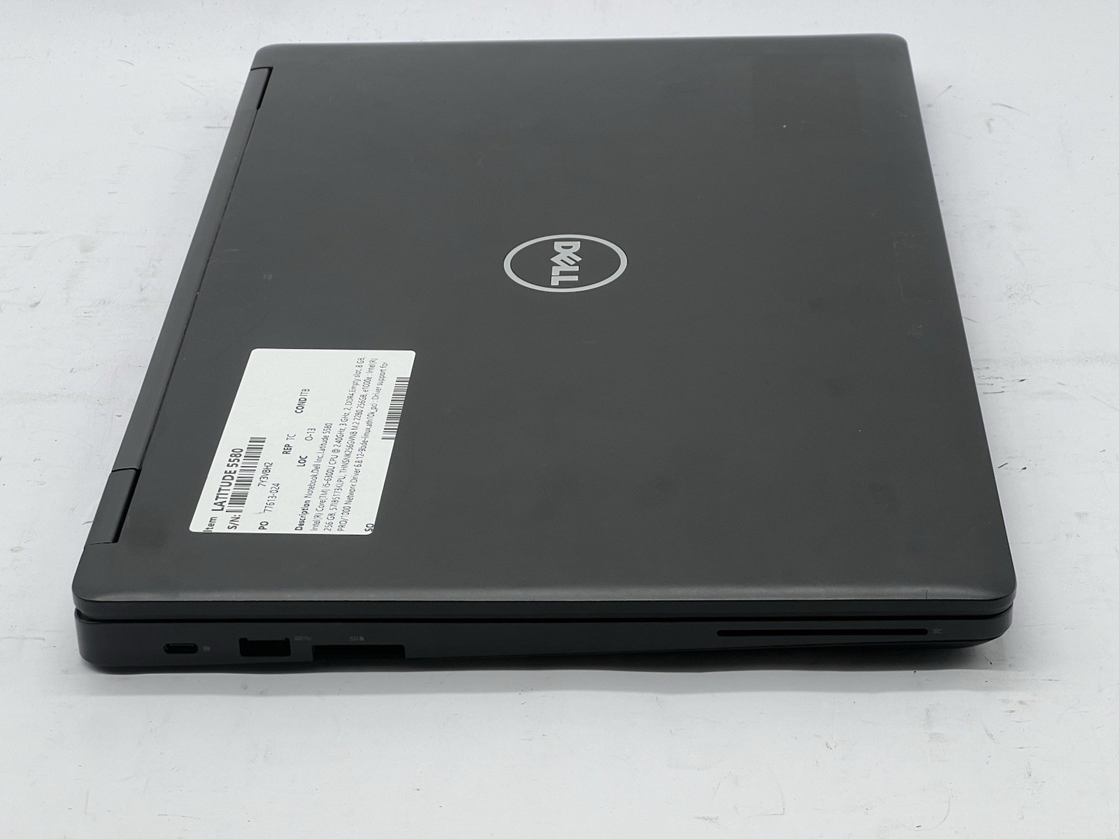 Dell Latitude 5580, i5-6300U CPU, @ 2.40GHz, 8GB RAM, 256GB SSD-No OS/Charger