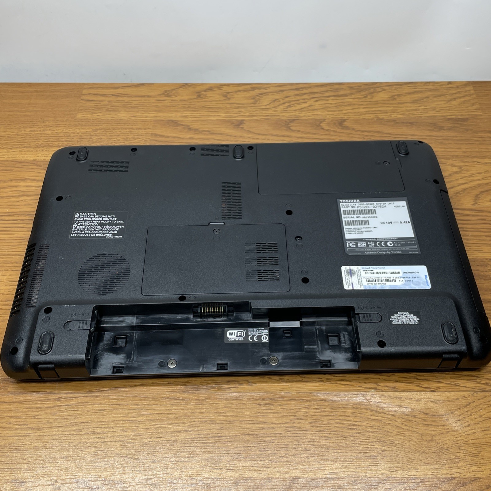 Toshiba C655-S5305 i3-2330M 4GB RAM 320GB HD 15” Windows 7 No Battery