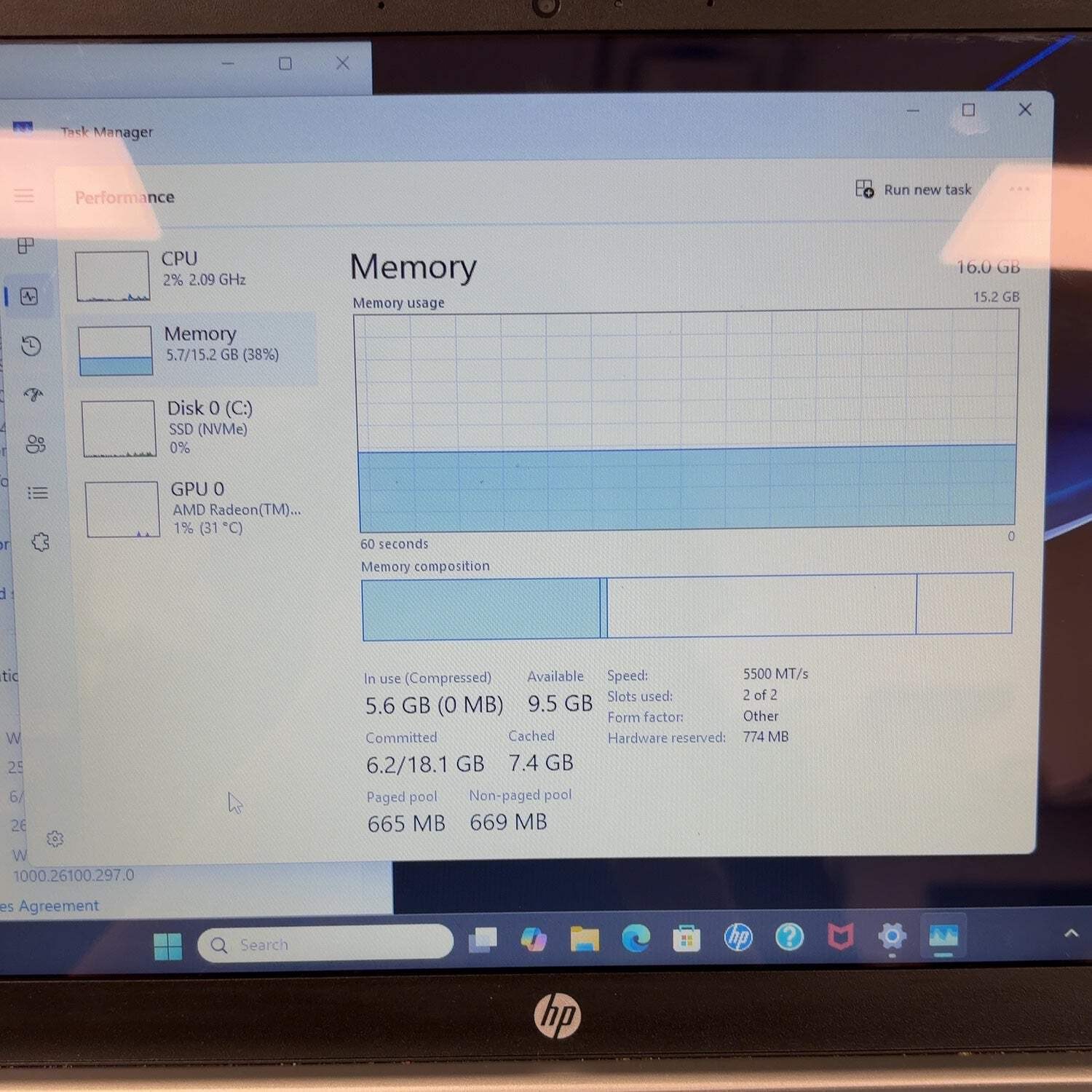 HP Laptop 17-CP2025DX 17.3″ Ryzen 5 7520U 2.8GHz 16GB RAM 256GB SSD