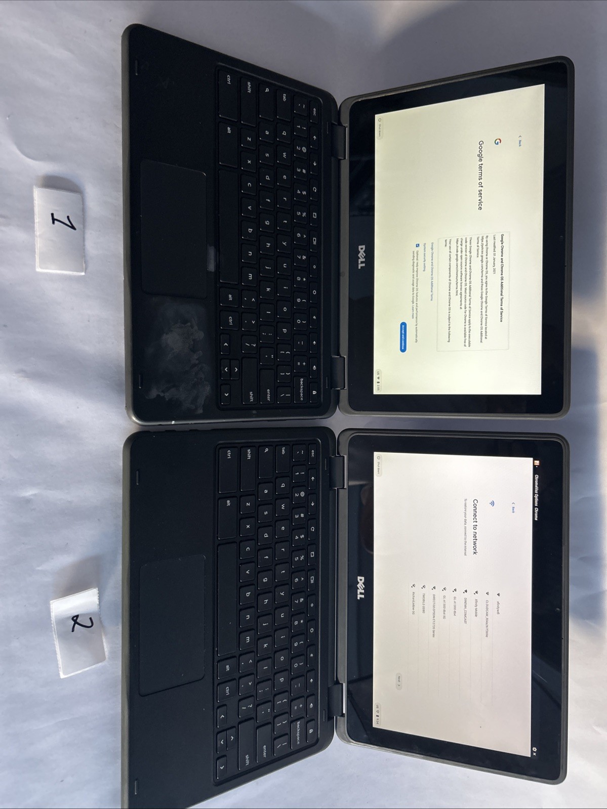 2 Dell 3189 Chromebook Parts Unit – For Spares or Repair