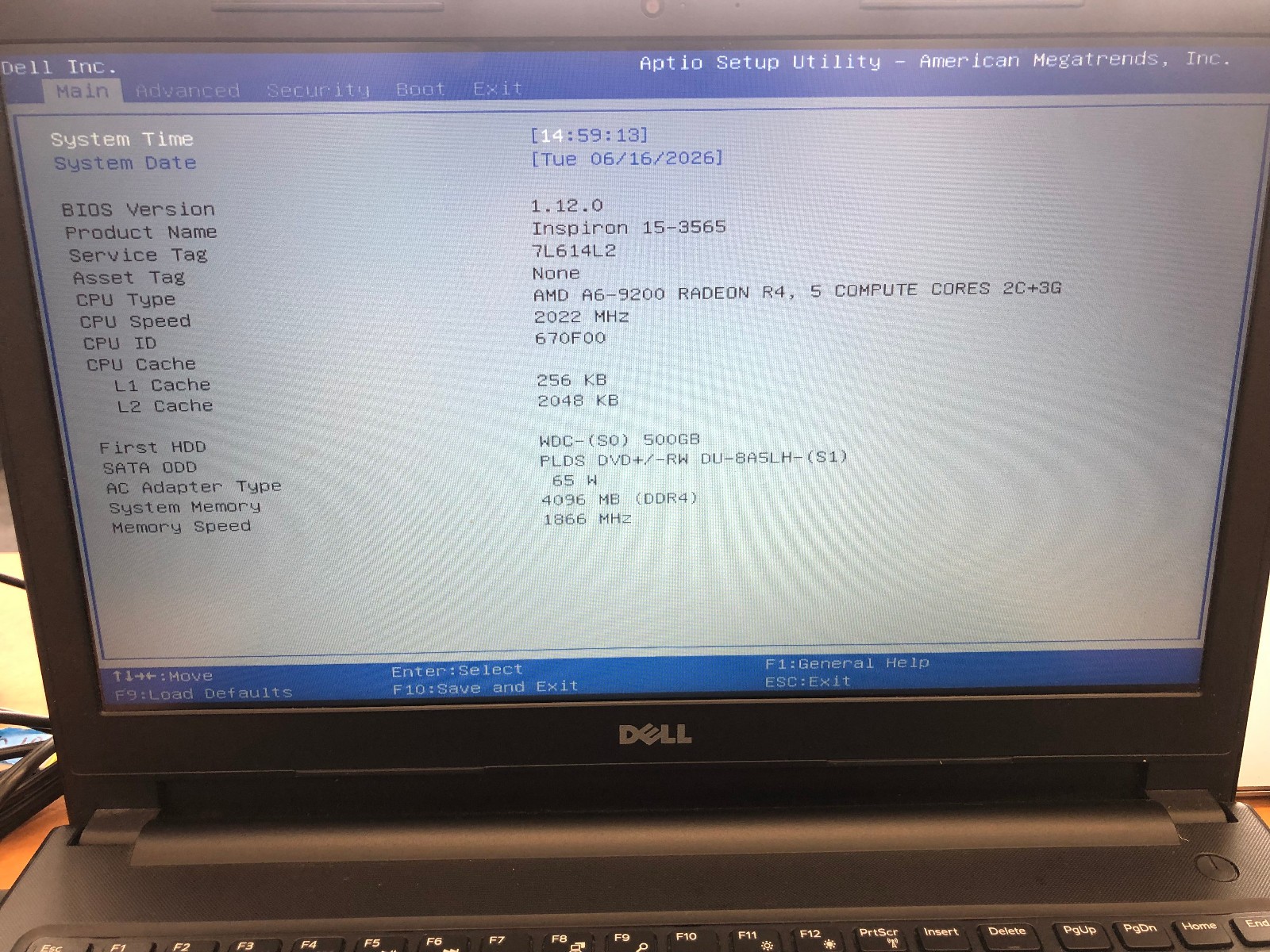 Dell Inspiron 15-3565 15.6″ Laptop w/ AMD A6-9200 2GHz CPU 4GB RAM 500GB SSD WIN