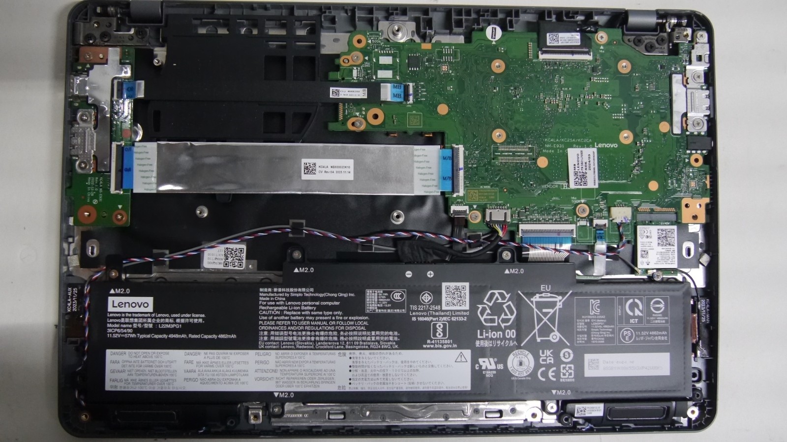 lenovo 14e chromebook gen 3 intel non-touch laptop for parts or repair. Read