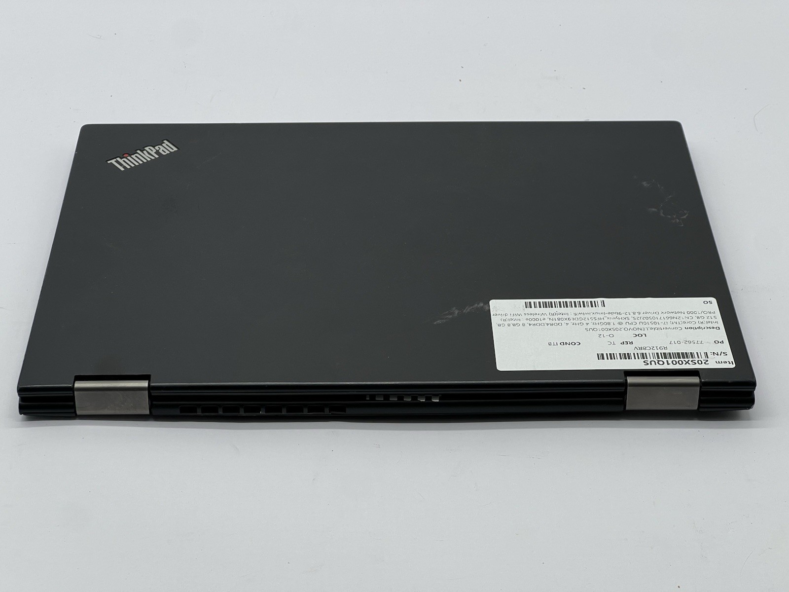 Lenovo ThinkPad X13 Yoga Gen 1-i7-10510U-1.80GHz-16GB RAM-512GB NVMe-No OS/AC