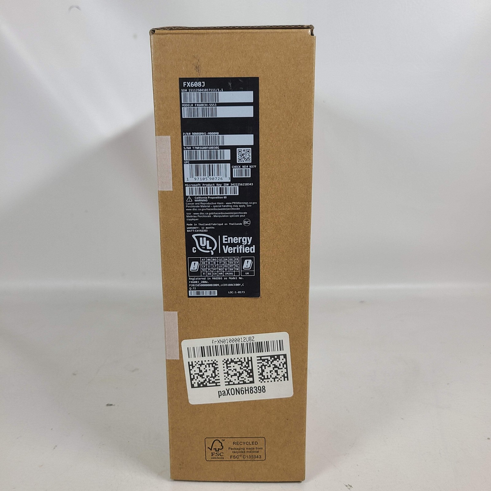 New Asus TUF F16 FX608J 16″ i7-14650HX 2.2GHz GeForce RTX 5050 16GB RAM 1TB SSD