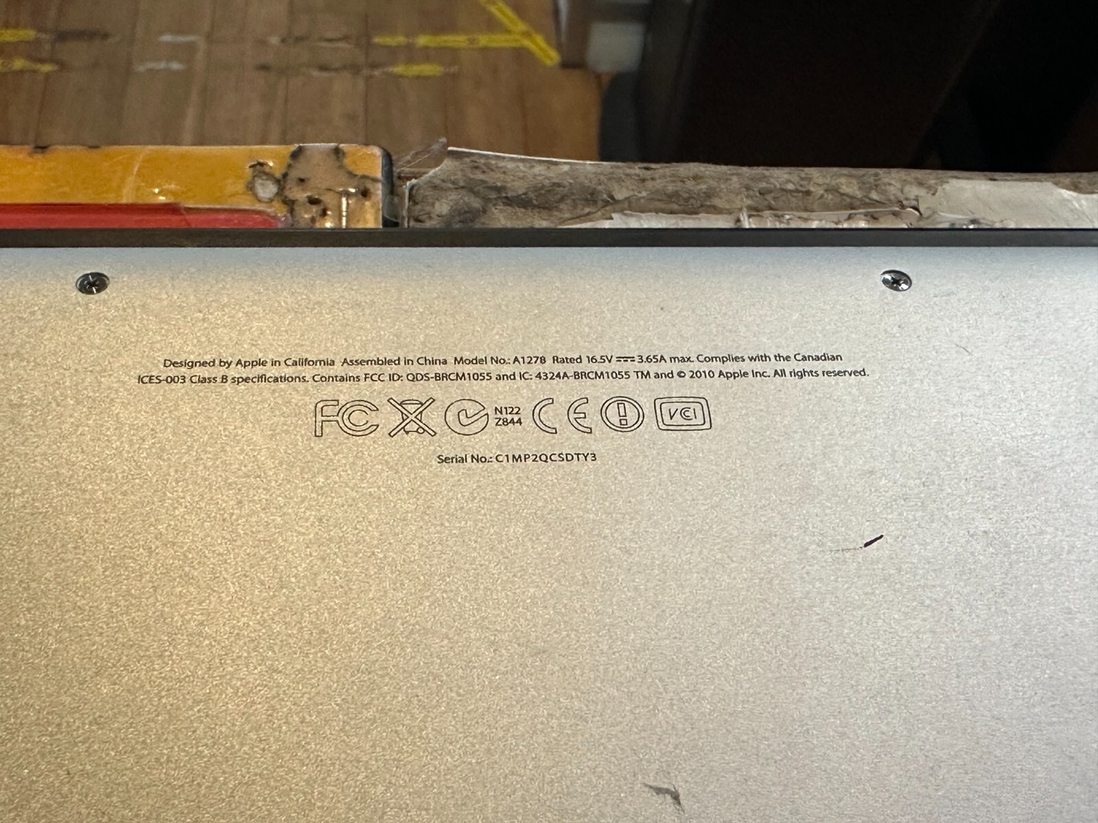 APPLE MACBOOK PRO (MD101LL/A) MID 2012 / 500GB HDD / 4GB RAM – CORE I5 FOR PARTS