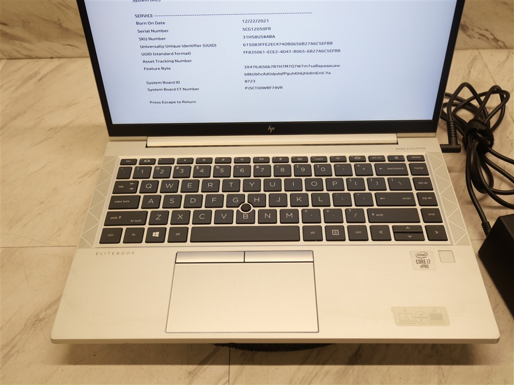 HP ELITEBOOK 840 G7 14″ Laptop i7-10610 16GB DDR4 1920 X 1080 w/ AC Adapter!