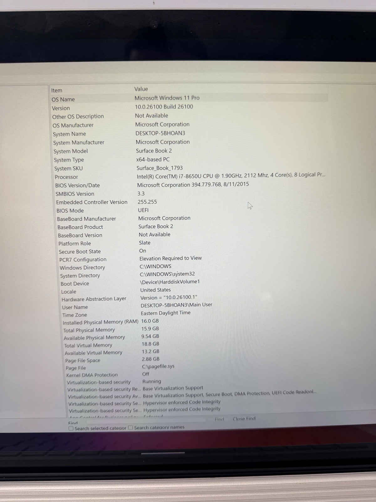 Microsoft Surface Book 2 15″ Touch i7-8650U 16GB RAM 256GB SSD GTX 1060 6GB Win1