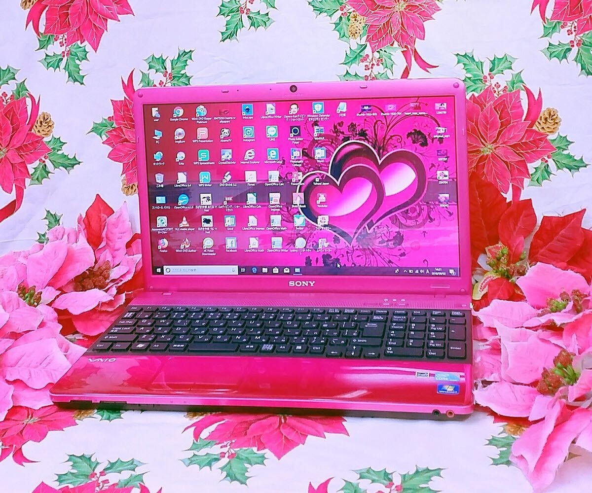 SONY VAIO Pink Intel Core i5 Windows 11 SSD 256GB 8GB Blu-ray DVD Used from JP