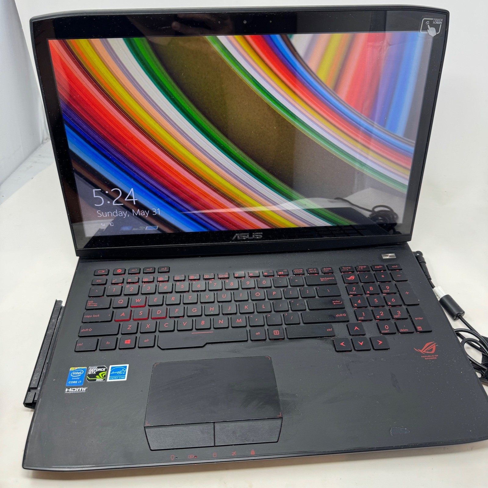 ASUS ROG G751J Gaming Laptop Intel Core i7 GTX 860M Touchscreen Black AS IS