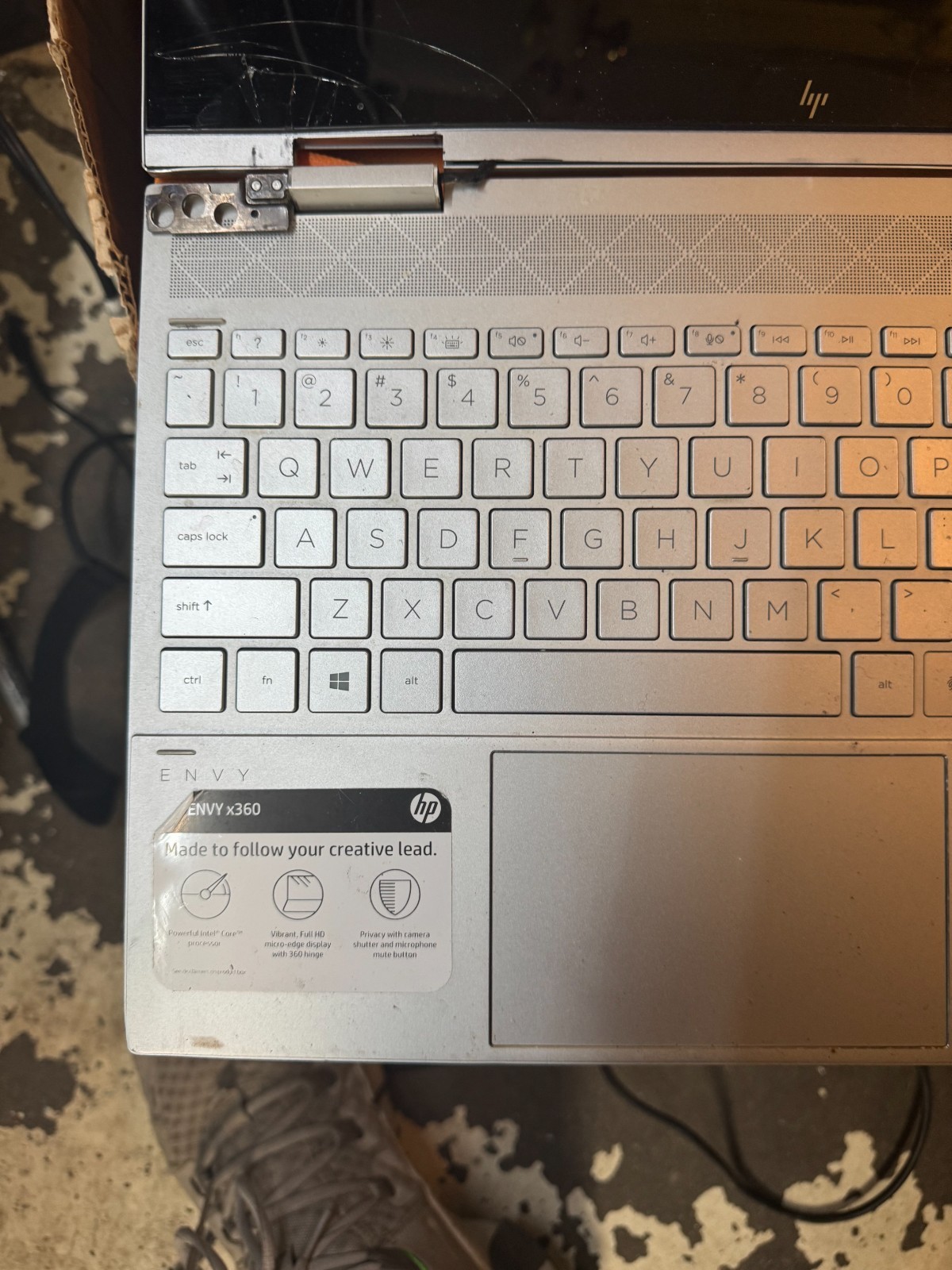 HP ENVY x360 15m-ed0023dx Intel Core i7 10th Gen Laptop for Parts/Repair #5005