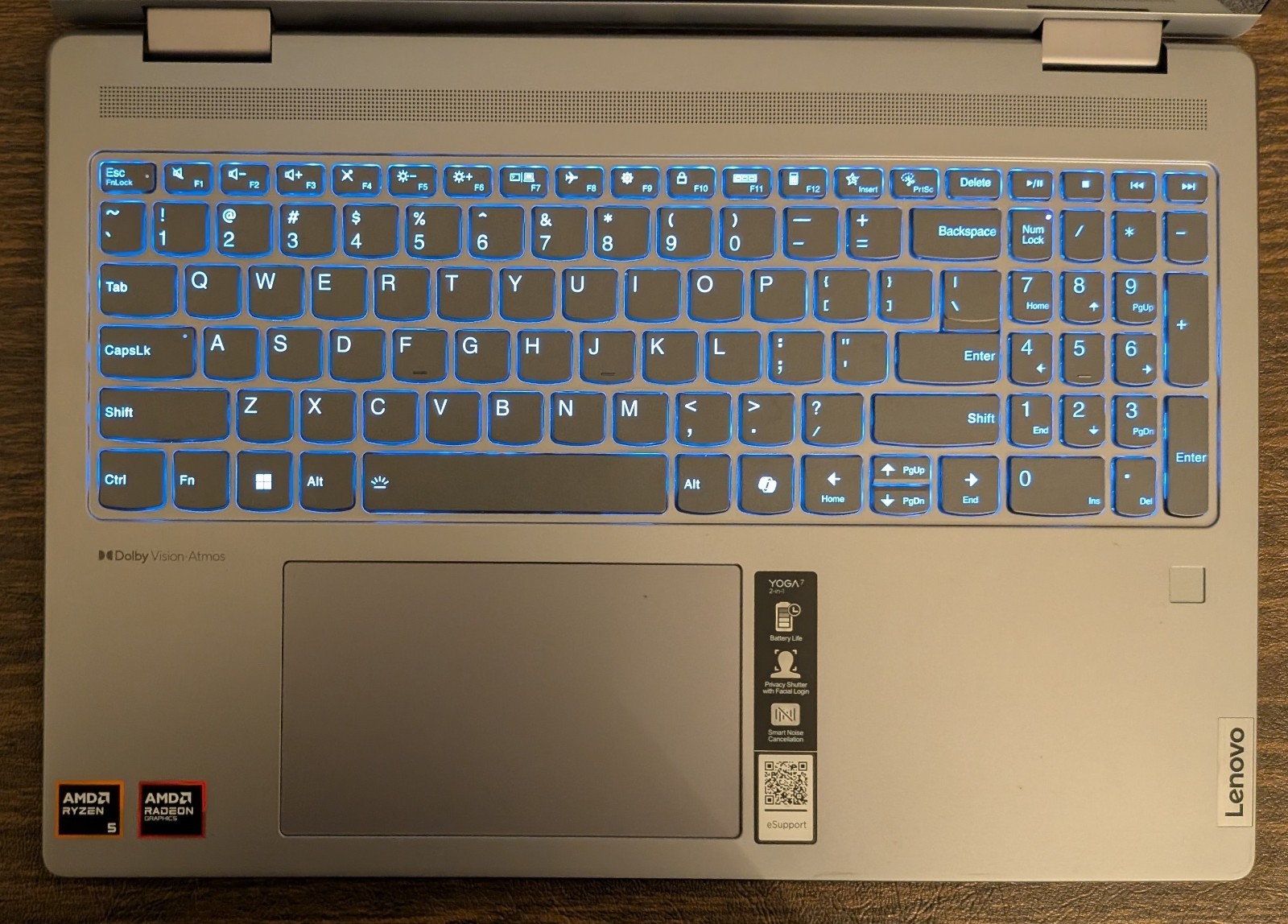 Lenovo Yoga 7 16″ 2-in-1 Touch (Ryzen 5 8640HS, 8GB RAM, 512GB SSD) Laptop