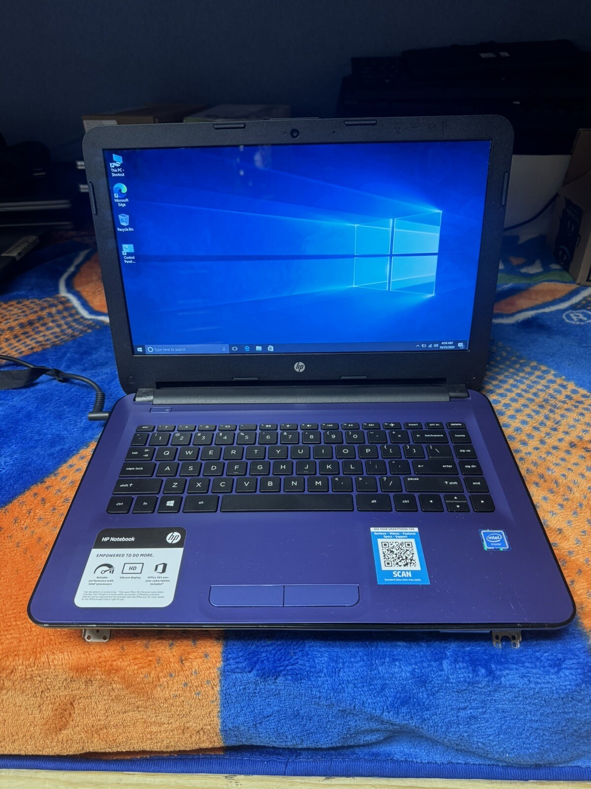 HP Stream 14″ Win10pro64, Intel Celeron 1.60, 32GB/32GBSD, (64GB Total) 4 GB Ram