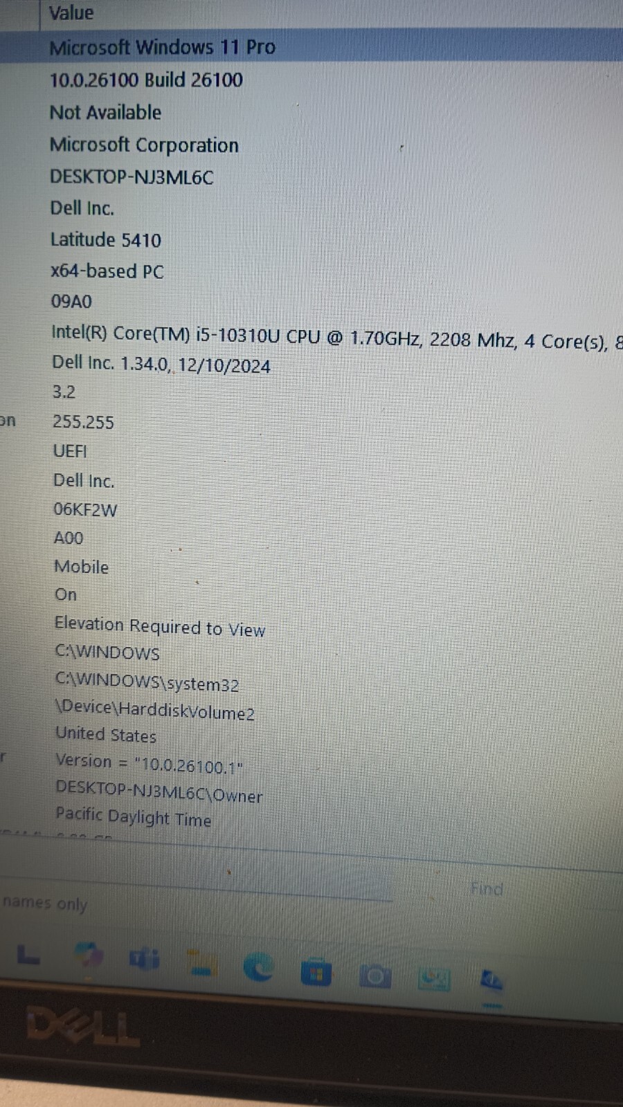 4141 Latitude 5410 w/charger. i5-10310U(4 Cores).8GB.256GB NVMe.14″. W11 Pro