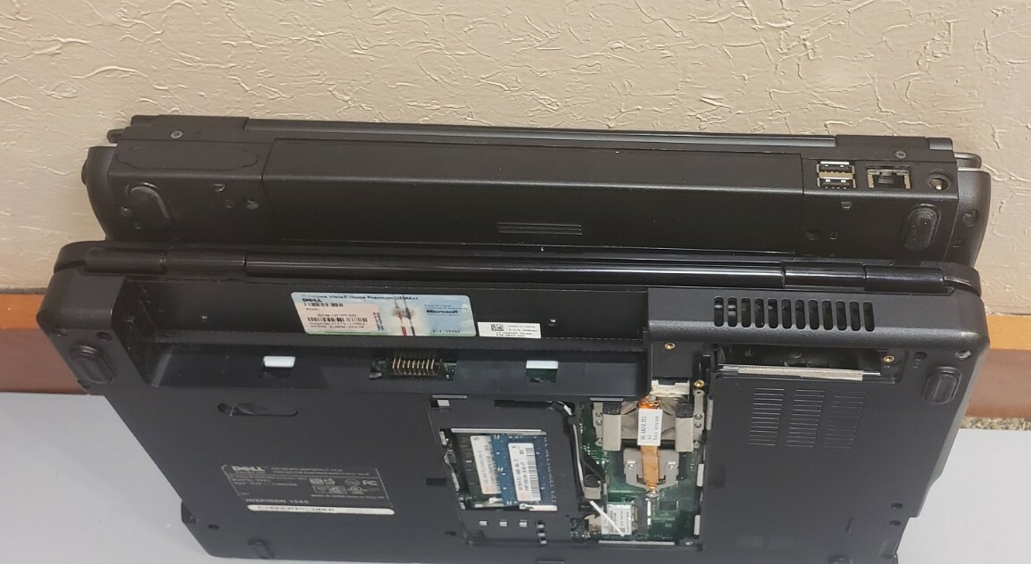 Lot of 2 Toshiba Satellite A105 Intel /Inspiron 1545 C2D 2GB RAM 0GB HDD PARTS