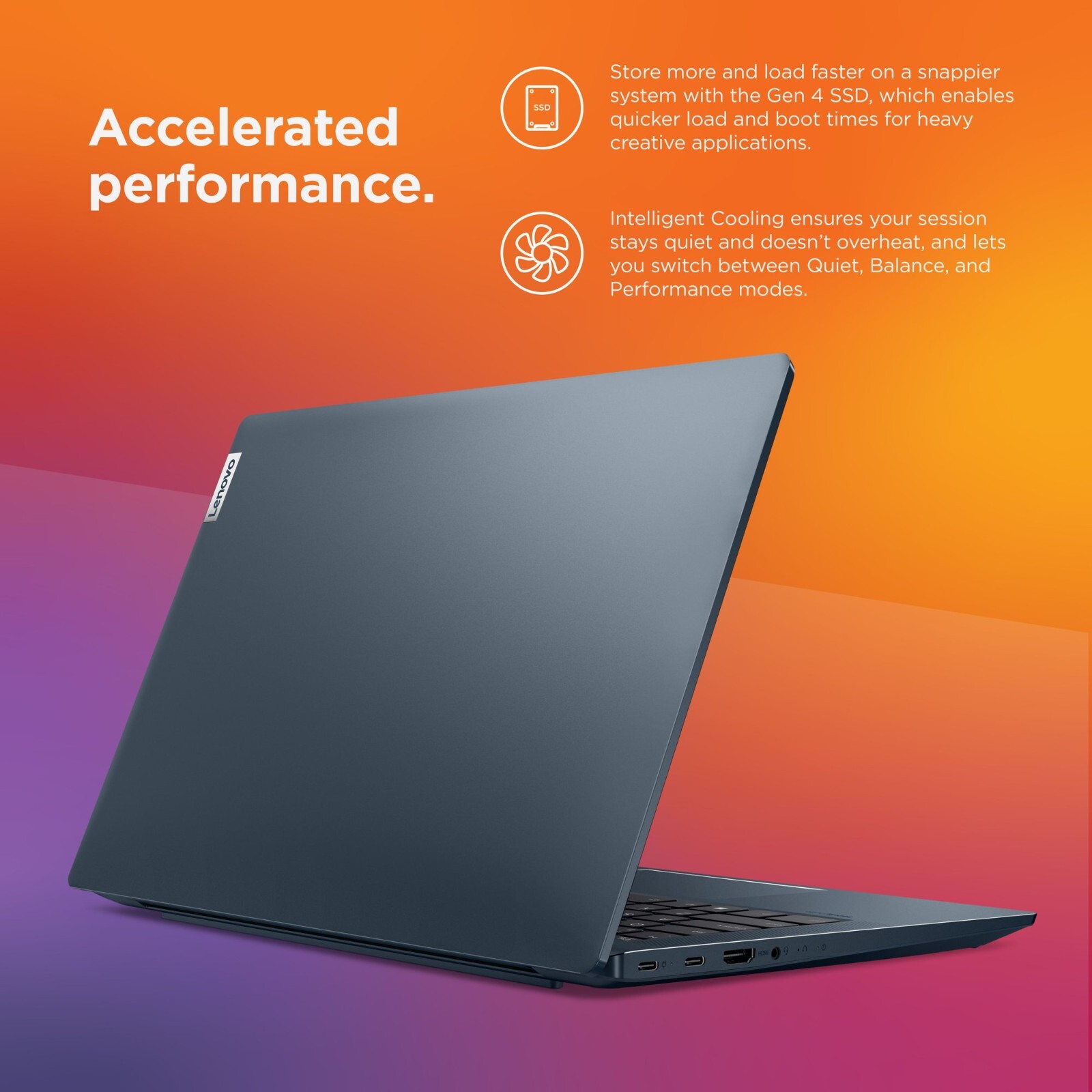 New Lenovo IdeaPad 5i 14” FHD Laptop Intel i5-1135G7 2.4GHz 8GB 256GB SSD W11