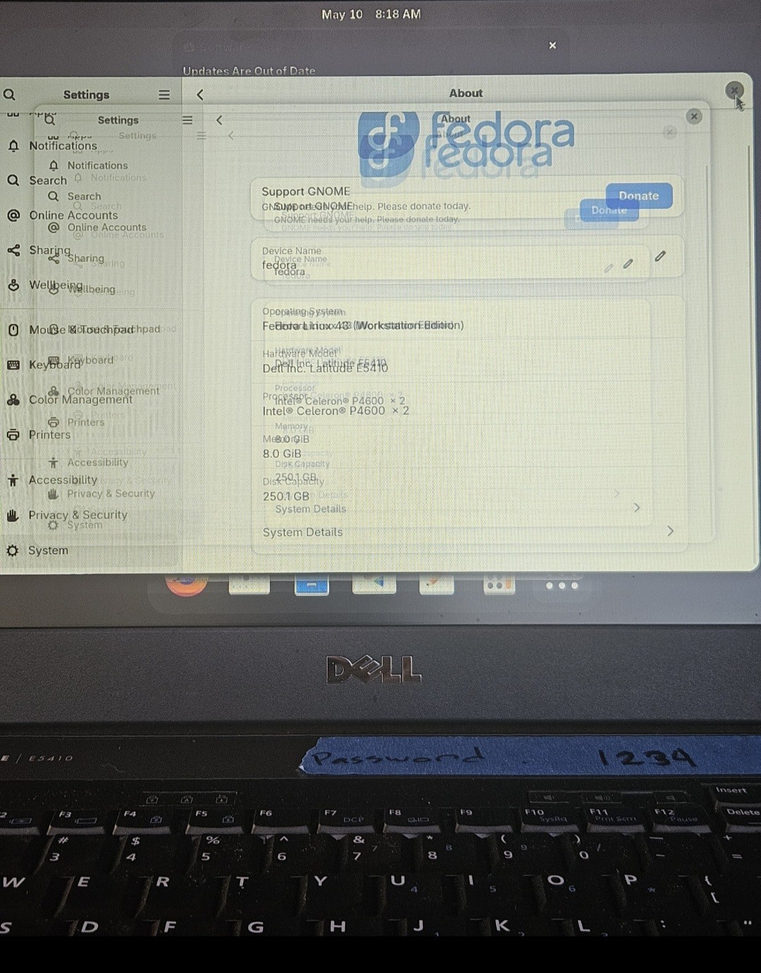Dell Latitude E5410 Laptop 14″. **READ **