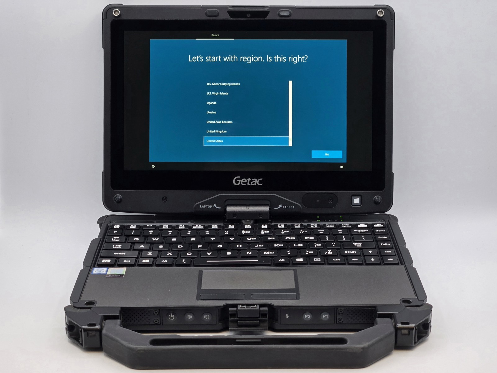Getac V110G4 2-in-1 11″ HD Touch I5-7200U 256GB 16GB W10P Webcam Backlit **READ*