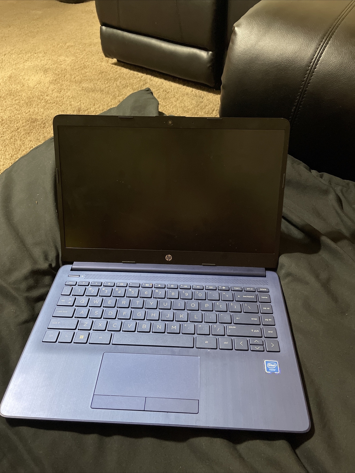 HP 14″ (64GB SSD, Intel Celeron N, 1.1 GHz, 4GB) Laptop – Indigo Blue…