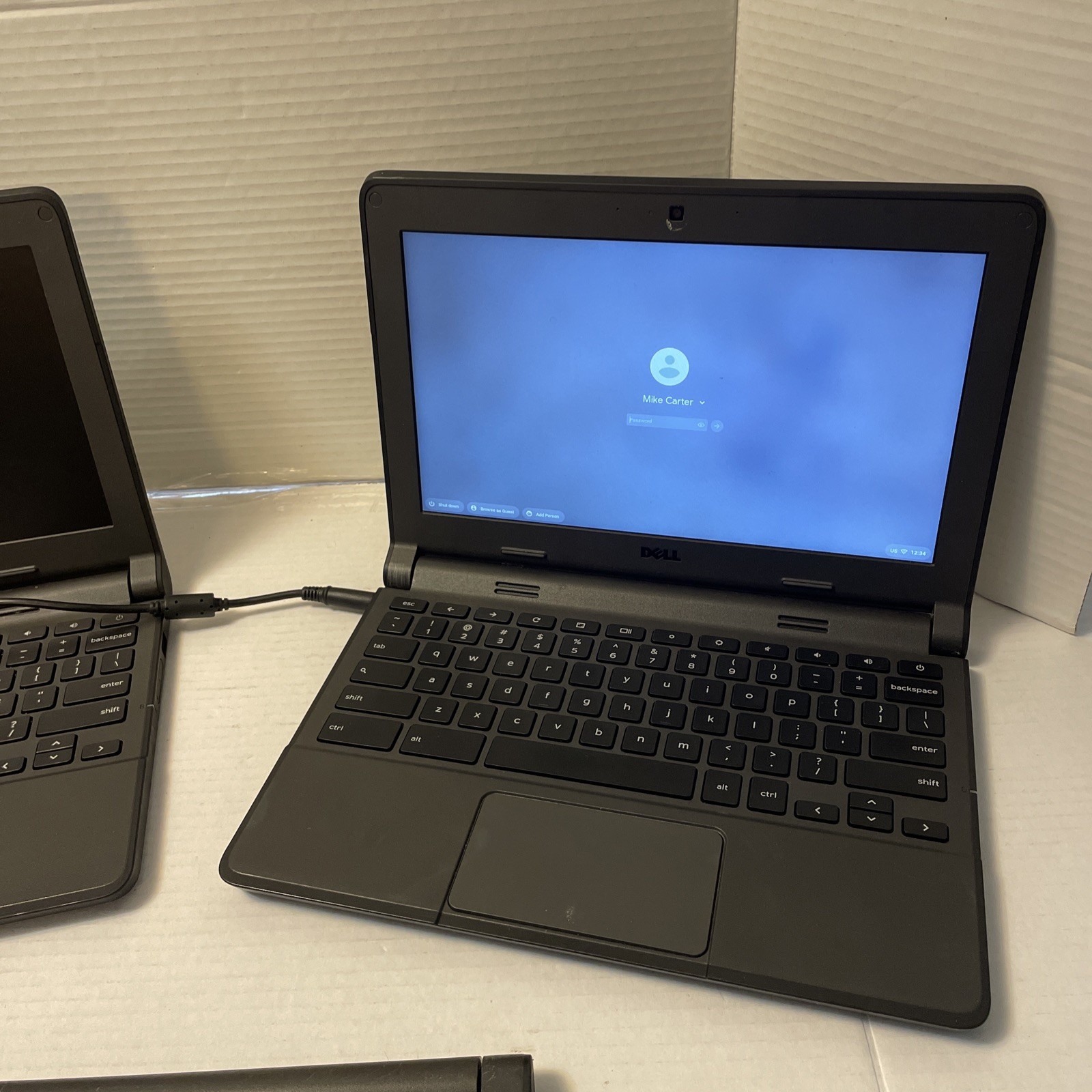 X3 Lot Of Dell P22T001 11.6″ Chromebook w/Celeron 2.16GHz/4GB/16GB (Black)