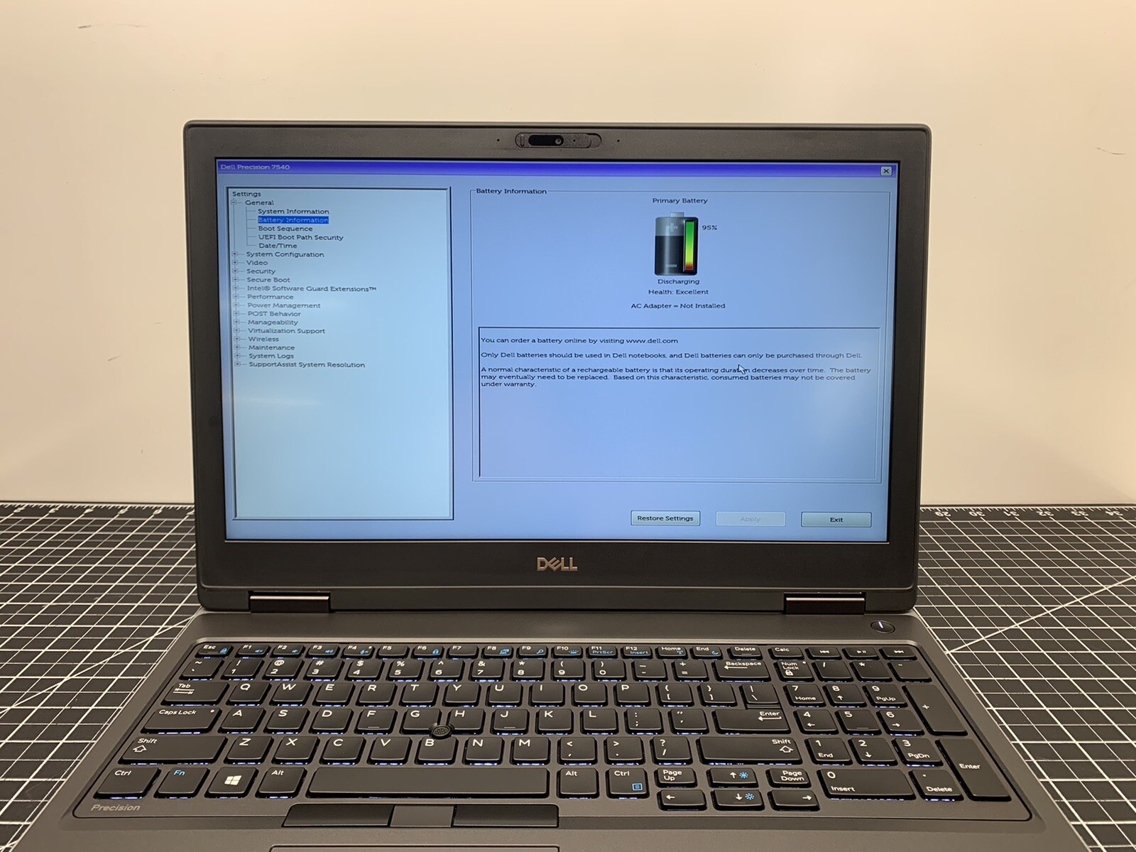 DELL PRECISION 7540 CORE i7-9850H | 24GB RAM, AMD RADEON PRO WX 3200 | #T856