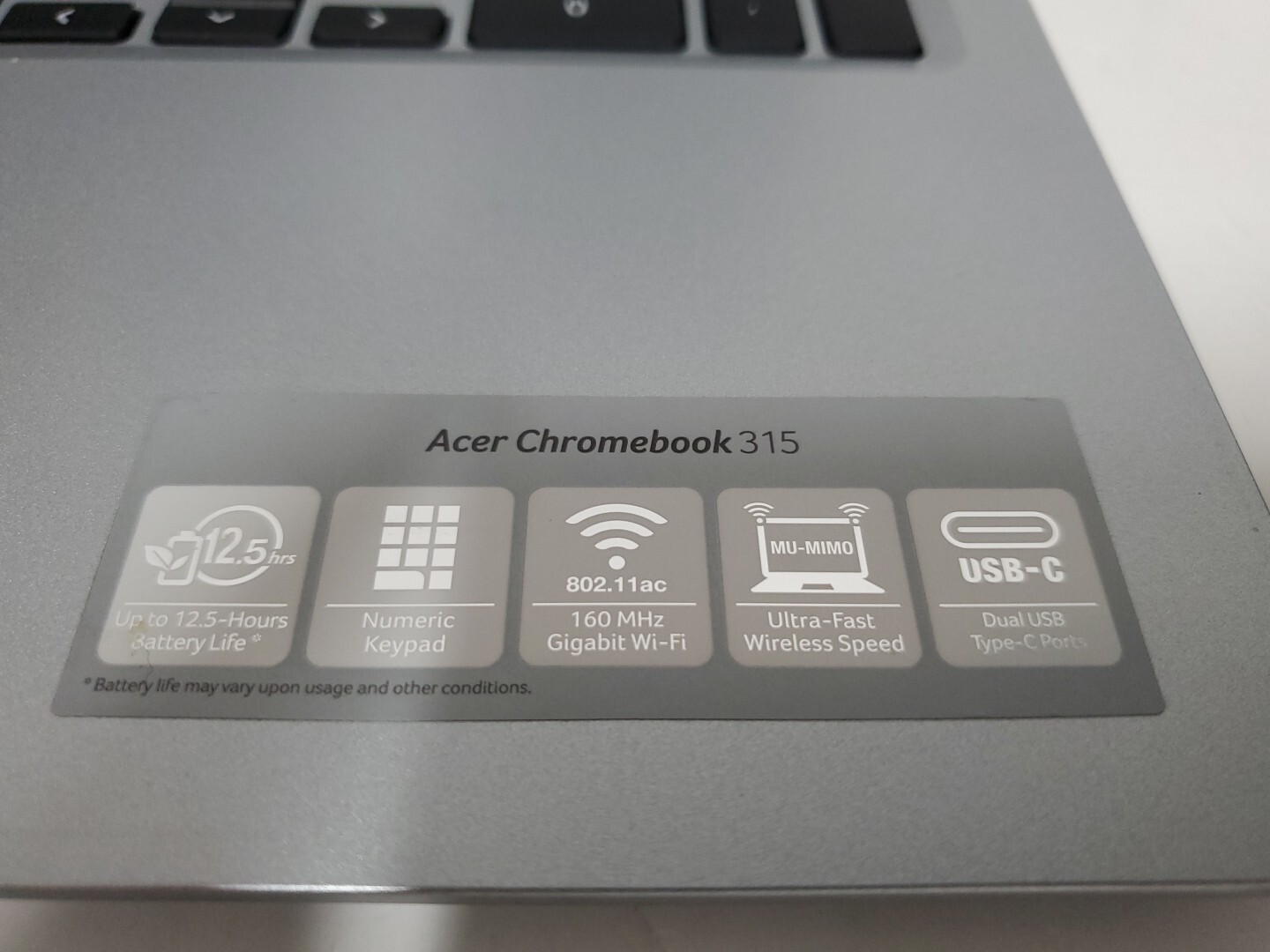 Acer Chromebook 315 15.6″ Intel Celeron N4020 1.10GHz 4GB *Read Description