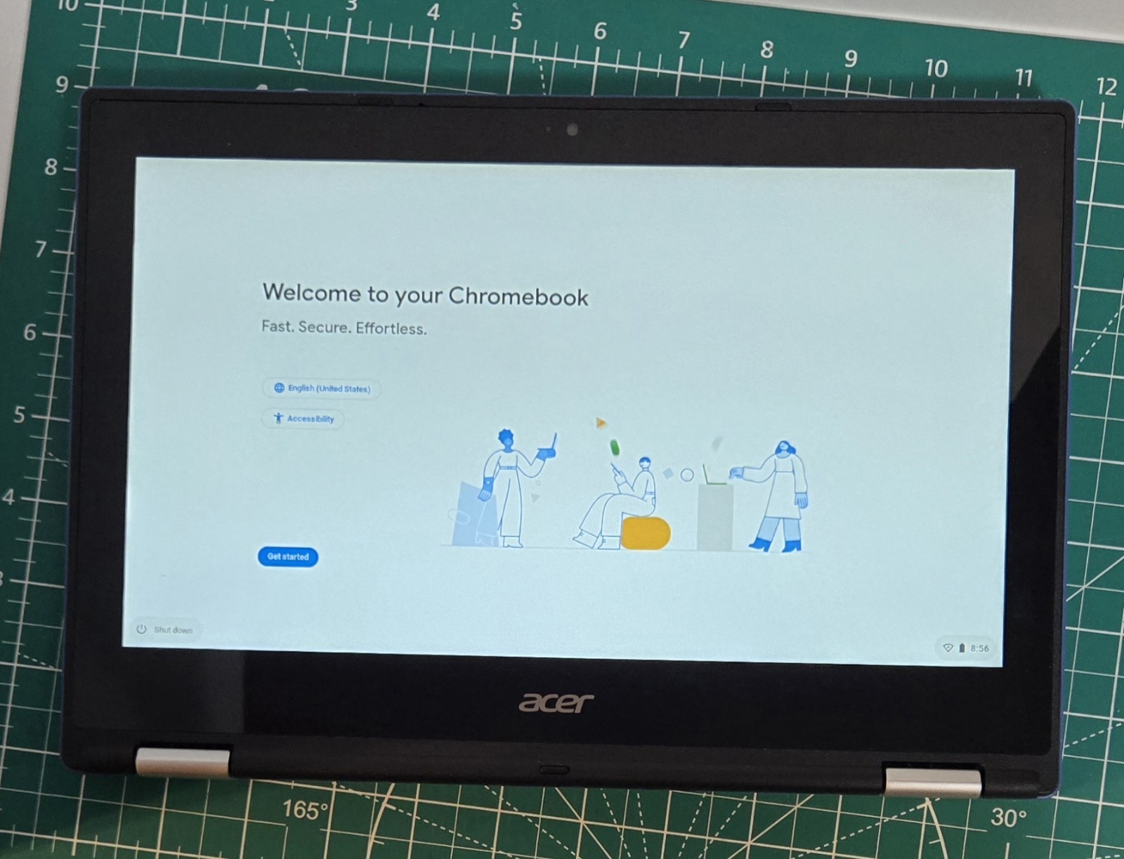 Acer Chromebook R11 CB5-132T C738T Laptop With AC Adapter Charger Power Cord