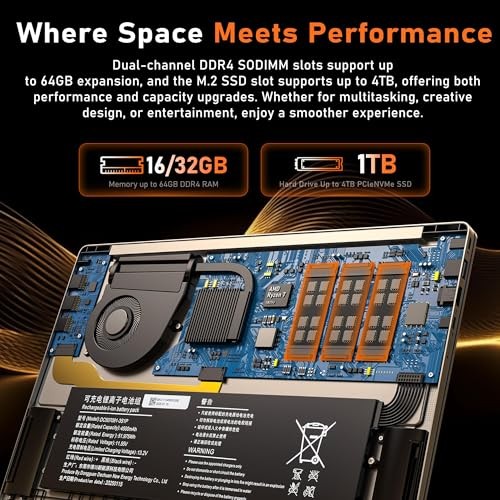 Gaming Laptop, 16 Inch Lap Top Computer 2026 16.0 GB 16 Inches Silver 1.0 TB