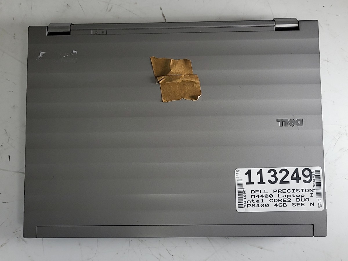DELL PRECISION M4400 Laptop Intel CORE2 DUO P8400 4GB SEE NOTES