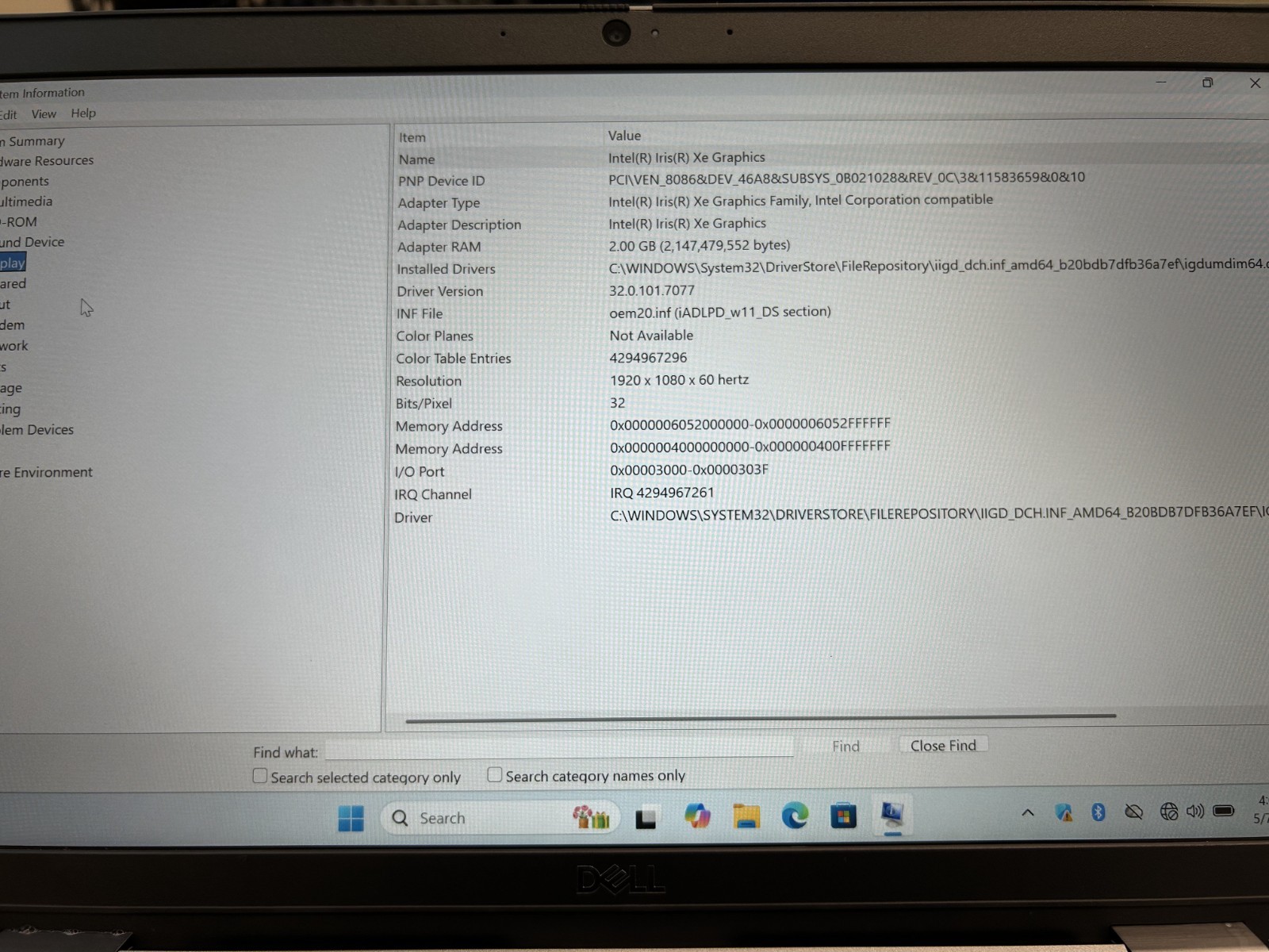 Laptop Dell Latitude 5330 12.5″ Core i5-1245G @1.60Ghz 512GB SSD 16GB RAM Win 11