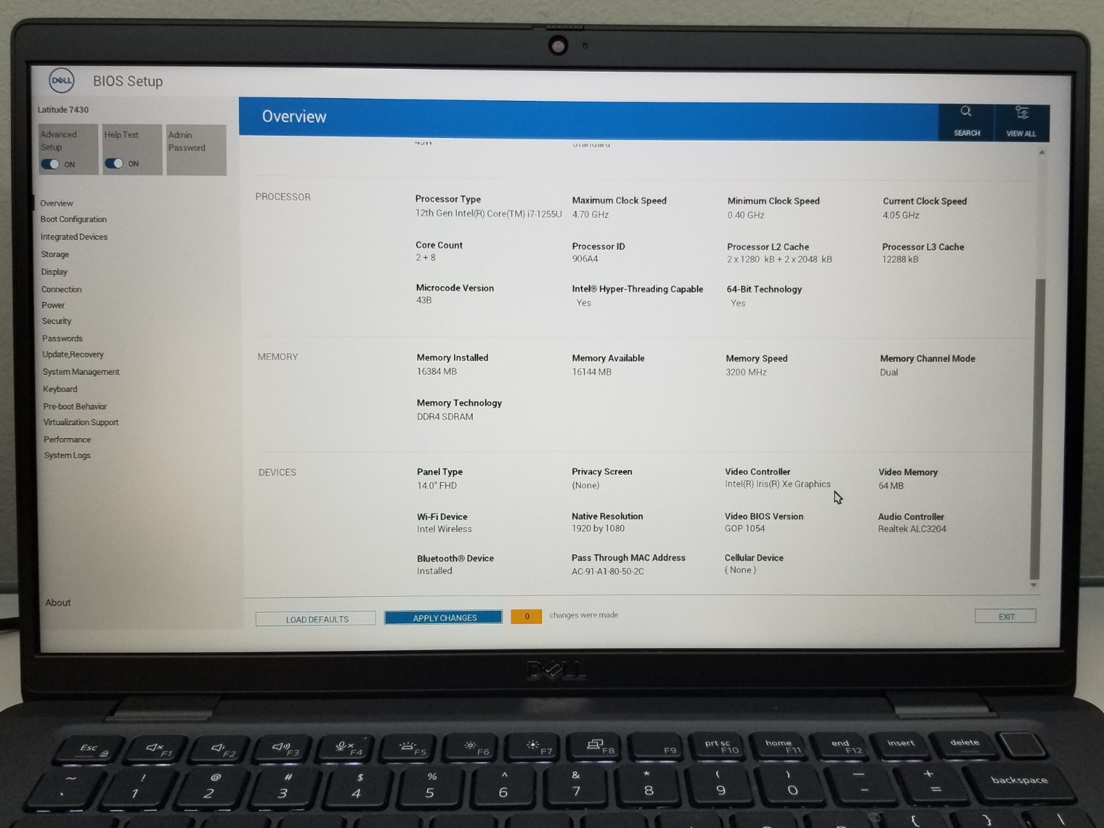 Dell Latitude 7430 14″ FHD i7-1255U 3.5GHz 16GB RAM 512GB NVMe Iris Xe Win11Pro