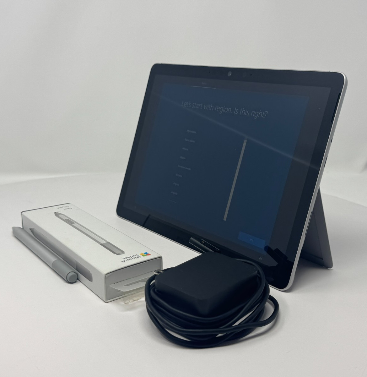 Microsoft Surface Go 2 64GB 4GB Platinum Wi-Fi Pentium Gold 4425Y Tested Working