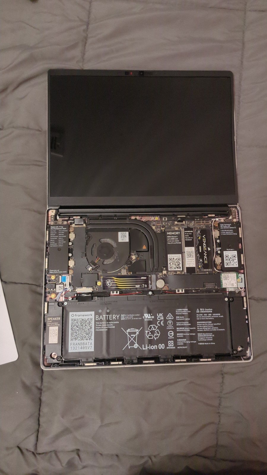Framework 13 – i7-1185G7, 2TB SSD, 16GB, 6 Modules